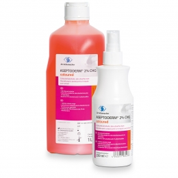 ASEPTODERM® 2% CHG coloured  színezett alkoholos bőrfertőtlenítő szer